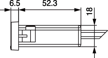 NC-1522USB2A寸法側面