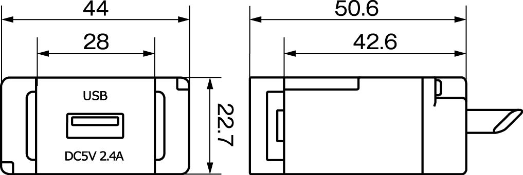 N-USB0241寸法