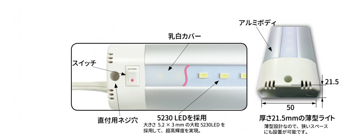 一般向けLED照明 - 製品情報 - 家具用コンセントと照明器具のメーカー