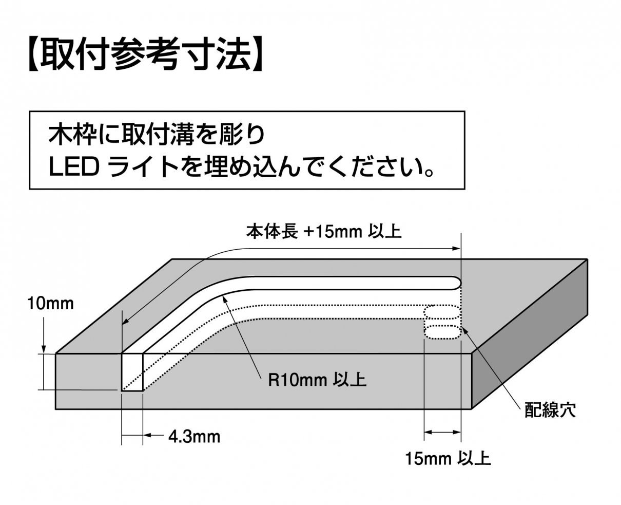 N-LED418取付寸法